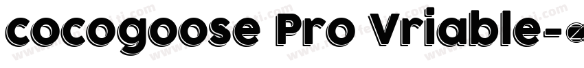 cocogoose Pro Vriable字体转换